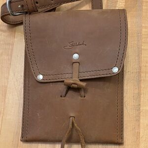 Stylish Brown Leather Crossbody Bag from Saddleback Leather
